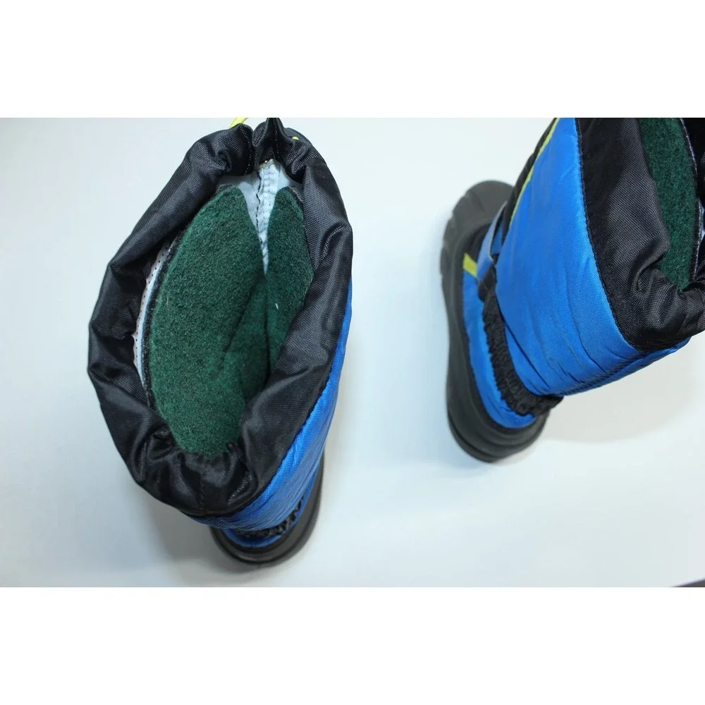 SOREL Flurry Youth Kids Insulated Winter Waterproof Snow Boots Blue-Black Size 1